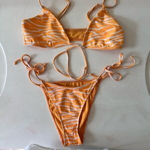 PacSun Zebra Print Bikini Set